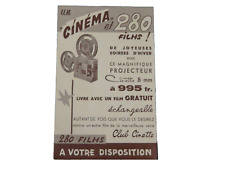 FLYERS  PUB  CINETTE du TINTIN N° 47..du 24/11/1960 - TBE