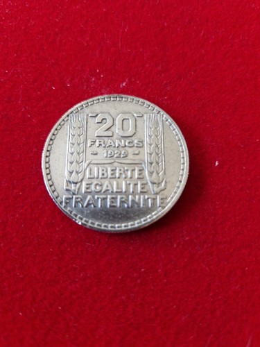 Frs argent 1929 turin - 20,