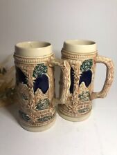 Ensemble de 2 grandes chopes à bière - Marquage W.GERMANY / GERZ