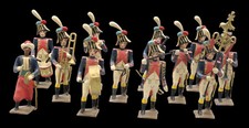 CBG FIGURINES 12 MUSICIENS fanfare EMPIRE  vers  1950  / soldats soldiers