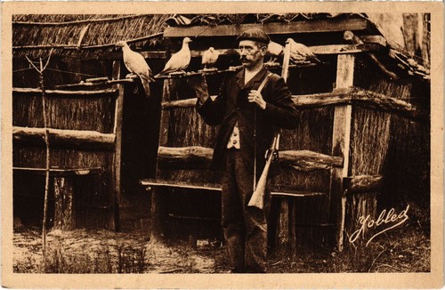 Cpa landes chasseur - cpa,