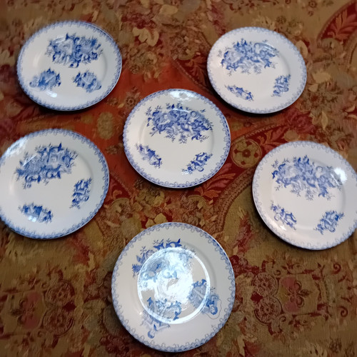 Six assiettes terre - de, fer