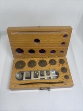 boite ancienne de poids laiton