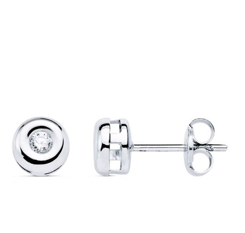 Boucles oreilles blanc - boucles, or