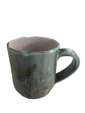 mug tasse Signé CAMOS Vallauris céramique 50/60 décor floral