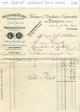 Dépt 18- Vierzon 38 Rue Neuve - Petite Entête Porcelaines & Tuileries 18/09/1903