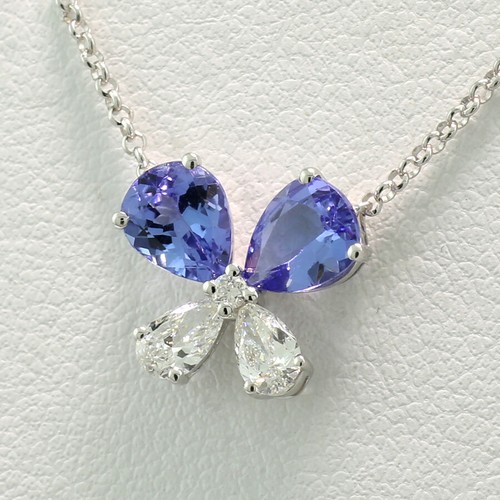 Tanzanite diamant papillon - tanzanite,