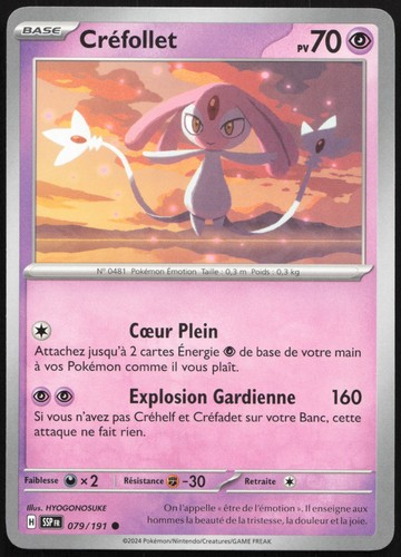 Carte pokémon créfollet - carte,