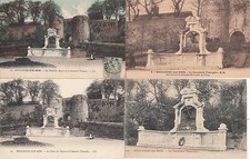 lot 4 cartes postales