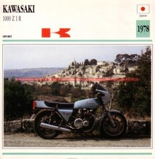 KAWASAKI Z 1000 Z1R Z1000 Z1-R 1978 : Fiche Moto #000539