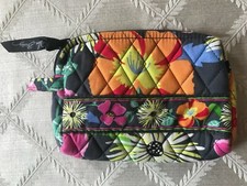New Vera Bradley Small Cosmetic Bag In Jazzy Blooms
