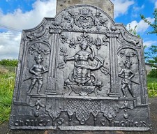 plaque cheminée 78 x 74 cm XVIIIe Charles Maillard de Tournon 