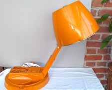 ANCIEN SECHE CHEVEUX CASQUE VALISE CALOR ORANGE / VINTAGE 70 - testé fonctionne