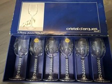 6  verres à Vin Rouge cristal