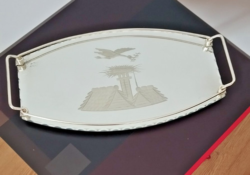 Plateau service miroir - plateau, de
