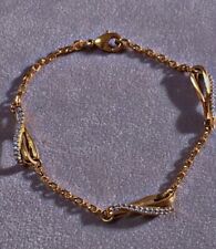 Bracelet plaqué or Zirconium bijou cadeau Noel