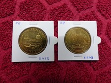 2 jetons touristiques monnaie de paris dept 36 et dept 37