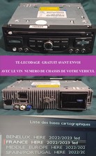 AUTORADIO RNEG 2 RT6 CD GPS Bluetooth PEUGEOT 3008 CITROËN c3 ds3  96785064 zd