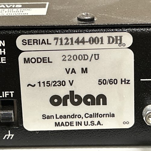 Orban optimod 2200 - orban,