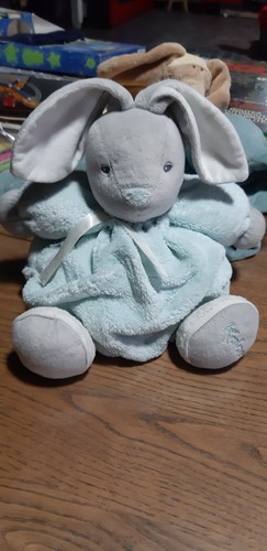 Doudou lapin boule plume - lapin,
