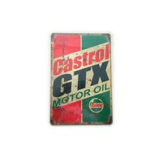 PLAQUE MÉTAL CASTROL 30 X 20