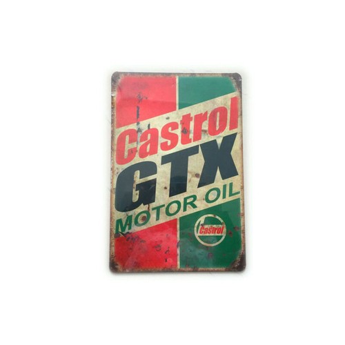 Plaque métal castrol 20 - plaque,