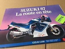 Suzuki 1987 GSX-R Intruder DR RG GSG GSXES GR GN prospectus catalogue brochure