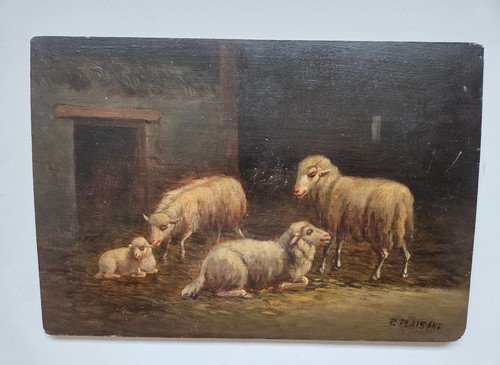 Huile sur panneau bois - , xix