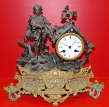 -PENDULE A POSER XIXe PAYSAN A