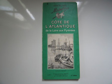 Guide Vert Michelin ancien Côte de l'Atlantique 1ère édition 1964 en bon état