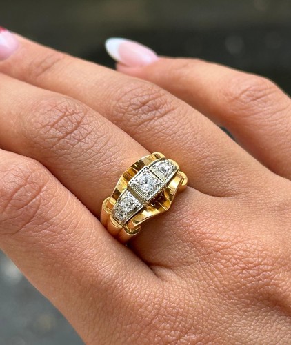 Bague pont jaune - en, k