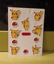 Vintage Sandylion Pokemon Pikachu Planche d'autocollants Nintendo Sans Sachet 