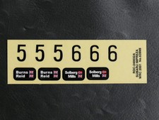 RC RADIOCOMMANDE : NIKKO DECALQUES A POSER POUR VOITURE ELECTRQIUE 1/24ème - TBE