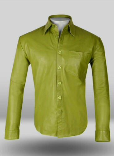 Chemise cuir vert base - en,