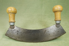 Ancien Hachoir Berceuse - "PEUGEOT Frères" - Lame Acier - Poignées Bois