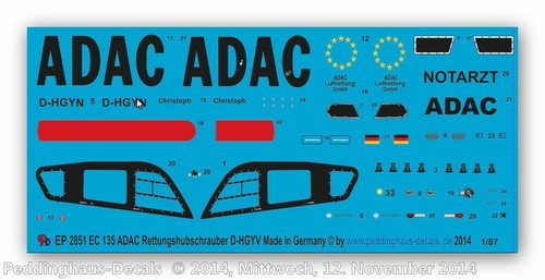 Peddinghaus 2851 ec 135 - 2851, 1/87