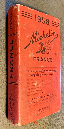 Guide michelin rouge 1958 - michelin,