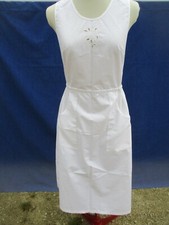 Tablier N°3 blouse blanche  polycoton vintage  