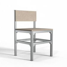 Chaise empil aluminiumble - empil'aluminiumble, à
