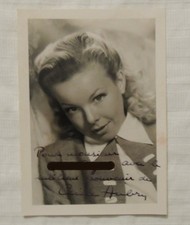 Photo dédicace de Cécile Aubry 10,5 x 15 cm - années 1940/1950 TBE
