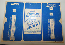 abaque curseur belge les agences hippiques  tierce quarté quartri autres genres