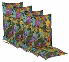 4X Coussin De Chaise Haut Avec