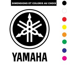 2 Stickers Yamaha Moto Logo Rond – Autocollant Vinyle