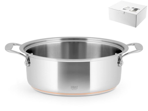 Casserole basse acier inox - casserole, en