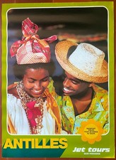 Affiche tourisme ANTILLES JET