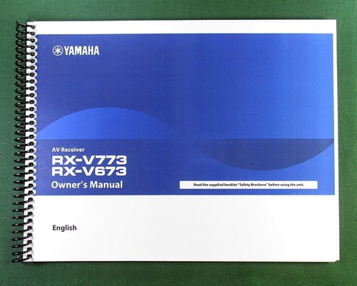 Yamaha v673 instruction - rx-v673,