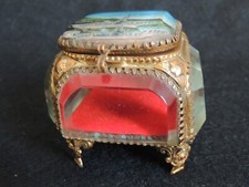 Ancienne Boite à Bijoux Notre Dame de Lourdes - Basilique - verre biseauté 