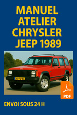 Manuel Atelier Chrysler Jeep Cherokee XJ 89 RTA Français - PDF CD - Envoi 24H !