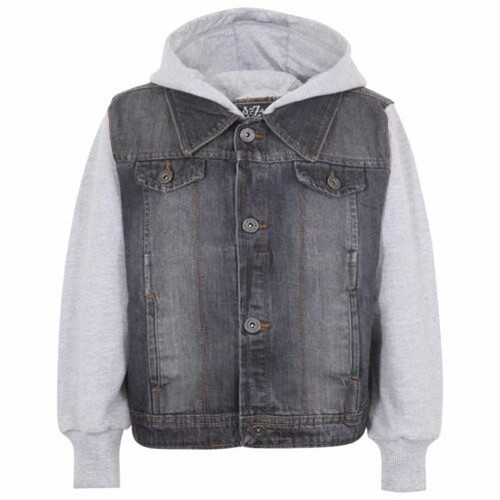 Jeans veste noir polaire - noir, à