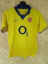 Maillot ARSENAL 2003 2004 2005 vintage NIKE away O2 shirt enfant kid 14 16 ans